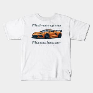 Mid-engine Corvette Kids T-Shirt